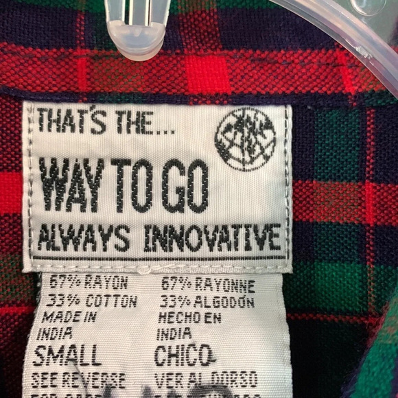 That’s The Way To Go - Always Innovative, small plaid Christmas shirt - Picture 6 of 6
